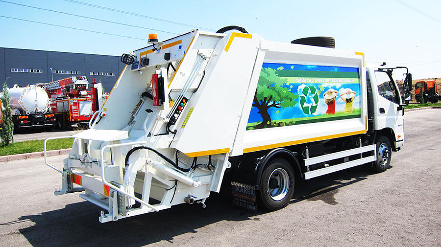 Autospecială de gunoi cu compactare hidraulică KARBA KRB - HSCK 7 - Image 3